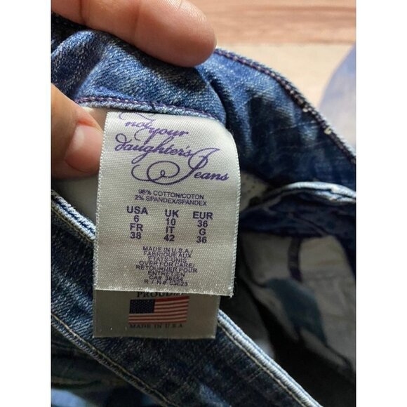 Not Your Daughters Jeans Bootcut Blue Jeans Size 6 - Picture 5 of 7